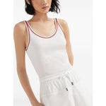 Brunello Cucinelli Top White MG902FP320CDC55-P25
