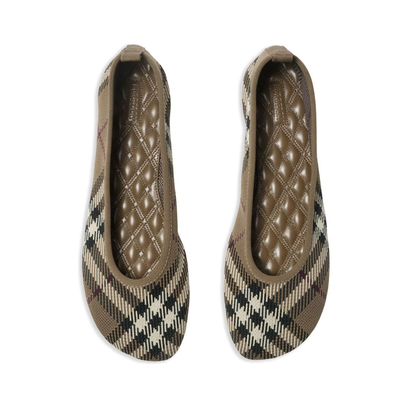 Burberry checkered Ballerina in jacquard