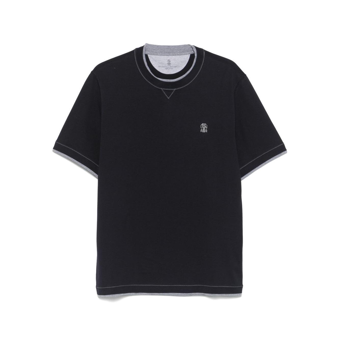 Brunello Cucinelli T-shirts and Polos Blue M0B137451GCW893-AI25