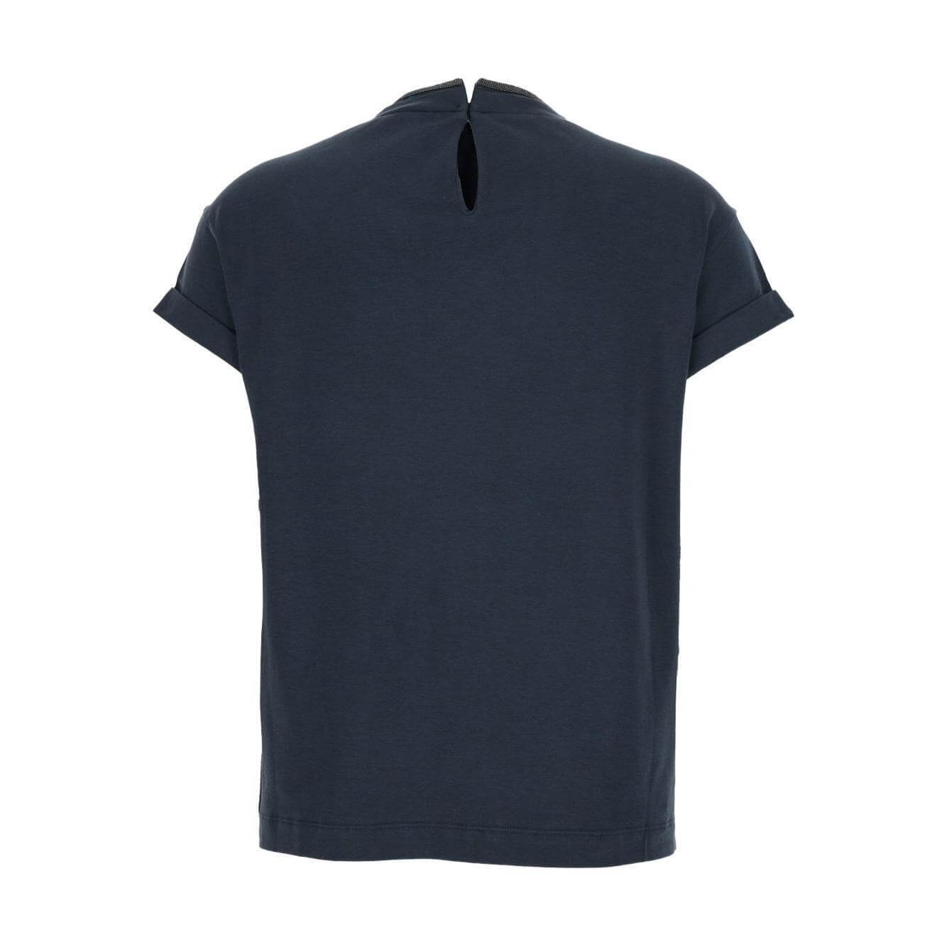 Brunello Cucinelli T-shirts and Polos Blue MPT18BD200C7186-AI25