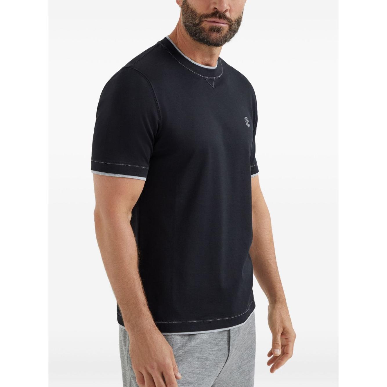 Brunello Cucinelli T-shirts and Polos Blue M0B137451GCGB88-AI25