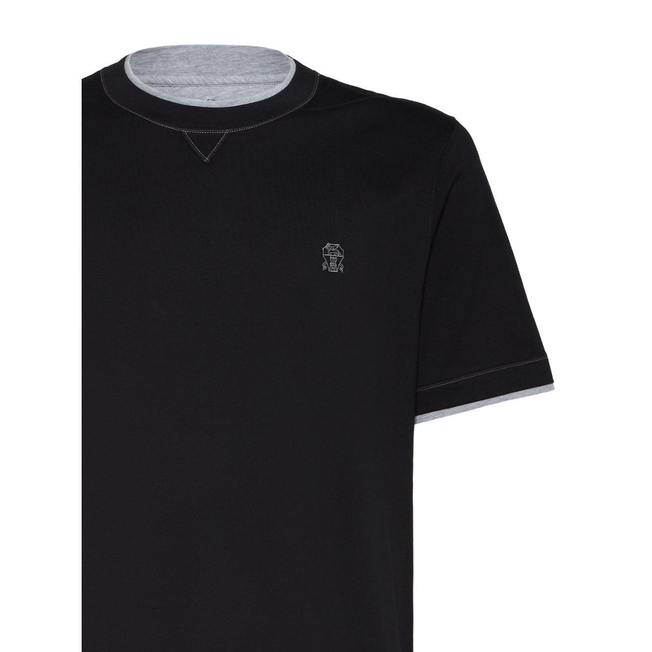 Brunello Cucinelli T-shirts and Polos Blue M0B137451GCGB88-AI25