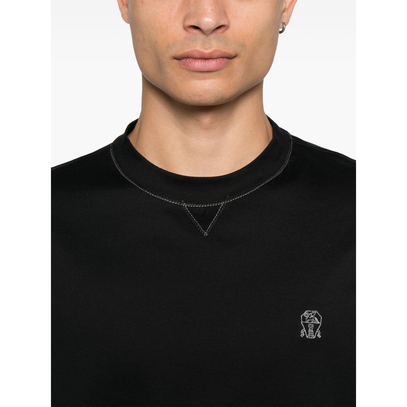 Brunello Cucinelli T-shirts and Polos Black M0B131328GCG938-AI25