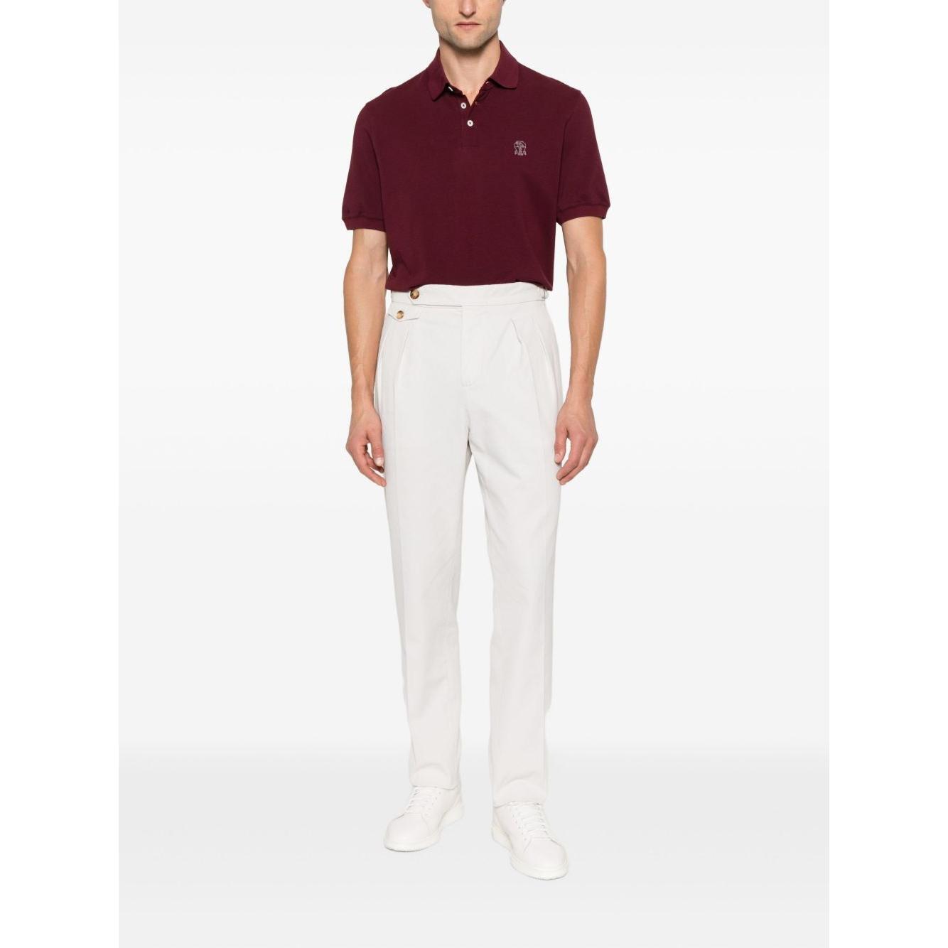 Brunello Cucinelli T-shirts and Polos Red ME8548770COA16-AI25