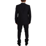 Dolce & Gabbana Blue GOLD Wool Single Breasted 2 Piece Suit KOS1930 - 56