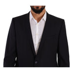 Dolce & Gabbana Blue GOLD Wool Single Breasted 2 Piece Suit KOS1930 - 56