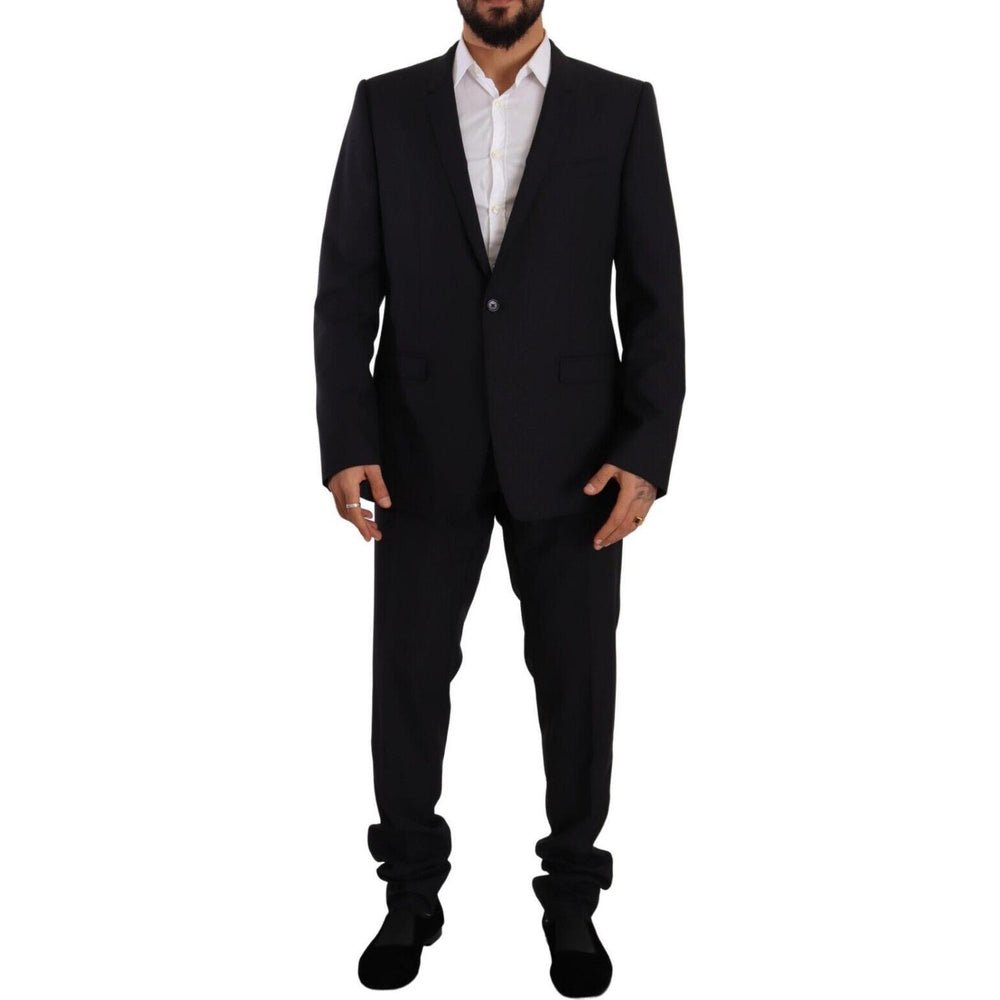 Dolce & Gabbana Blue GOLD Wool Single Breasted 2 Piece Suit KOS1930 - 56