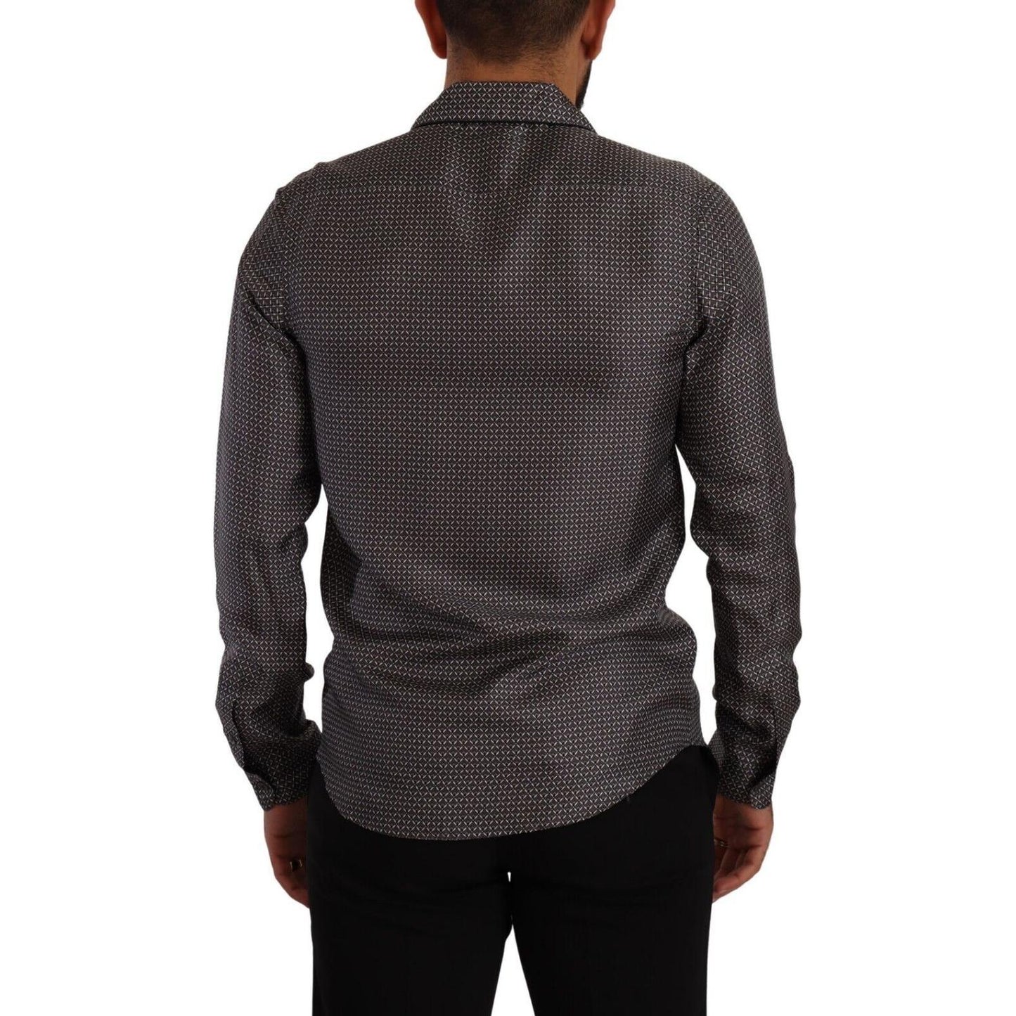Dolce & Gabbana Gray Fantasy Pattern Pajama Top Mens Shirt TSH7666 - 4