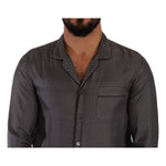 Dolce & Gabbana Gray Fantasy Pattern Pajama Top Mens Shirt TSH7666 - 4