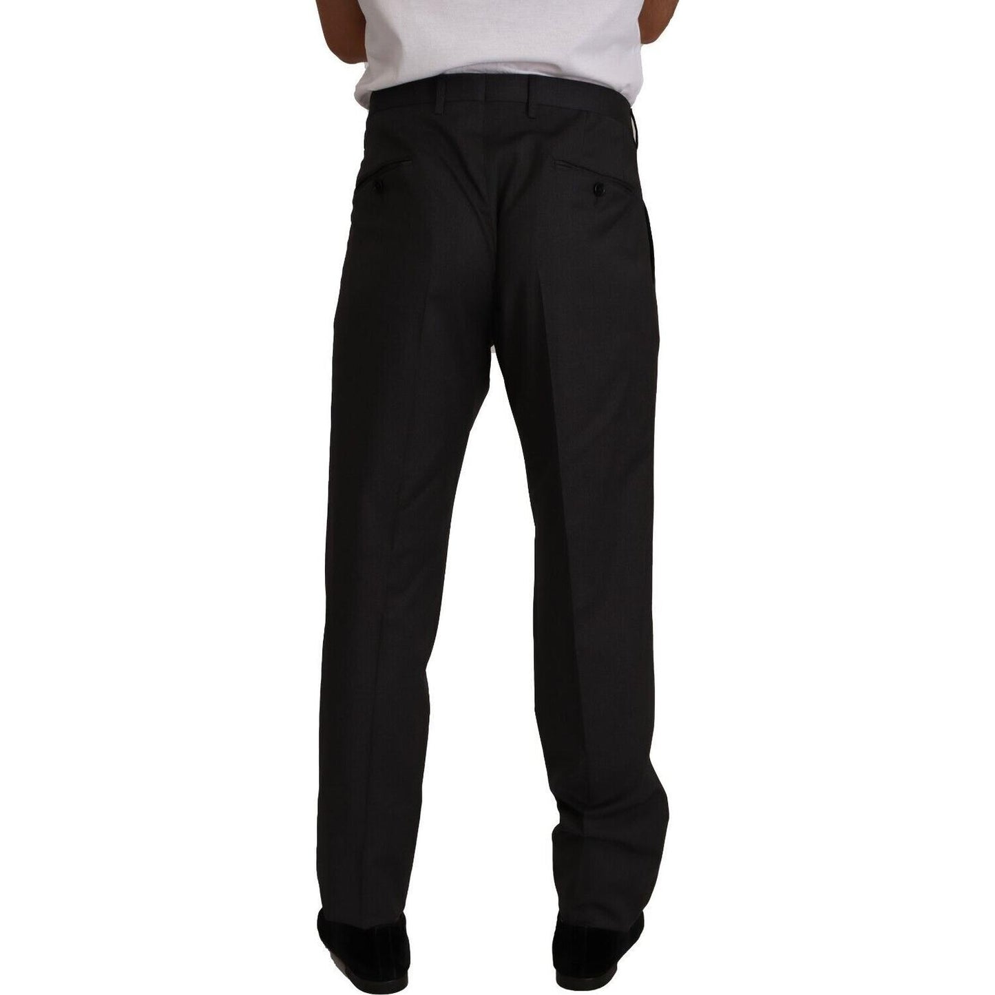 Dolce & Gabbana Gray Wool Formal Tuxedo Trouser Dress Pants PAN72314 - 58