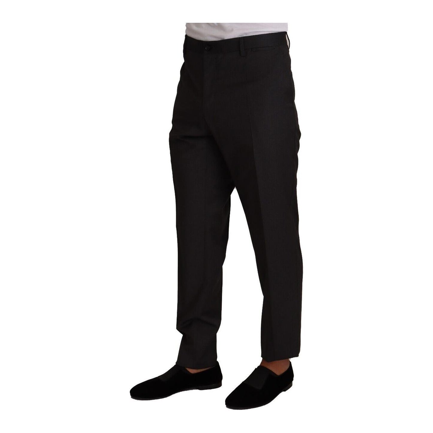 Dolce & Gabbana Gray Wool Formal Tuxedo Trouser Dress Pants PAN72314 - 58