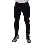 Dolce & Gabbana Blue Corduroy Cotton Stretch Skinny Jeans PAN72735 - 48