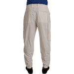 Dolce & Gabbana Off White Cotton Corduroy Cargo Pants PAN72945 - 48