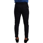 Dolce & Gabbana Blue Cotton Stretch Jogging Trouser Pants PAN72936 -44