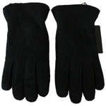 Dolce & Gabbana Black Leather Motorcycle Biker Mitten Gloves LB1025- 8.5