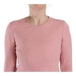 Dolce & Gabbana Pink 3/4 Sleeves Viscose Blend A-line Dress DR28693 - 44