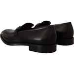 Salvatore Ferragamo Suave Black Leather Gancio Bit Loafers 8057553788581