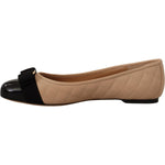 Salvatore Ferragamo Elegant Quilted Leather Flats - Chic Dual-Tone Design 8056744562214
