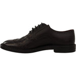 Dolce & Gabbana Purple Leather Oxford Wingtip Formal Shoes MV4521- 39