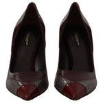 Dolce & Gabbana Multicolor Exotic Leather Heels Pumps Shoes LA9735 - 37.5
