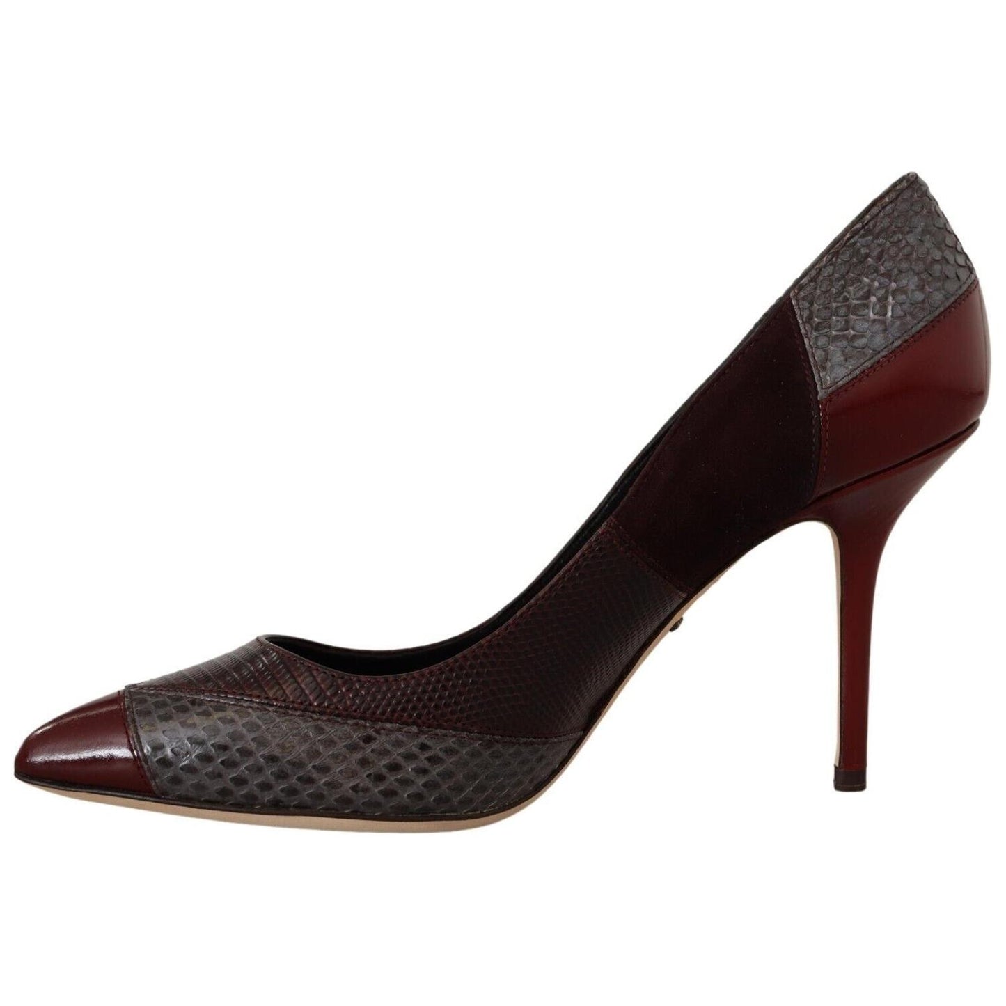 Dolce & Gabbana Multicolor Exotic Leather Heels Pumps Shoes LA9735 - 37.5
