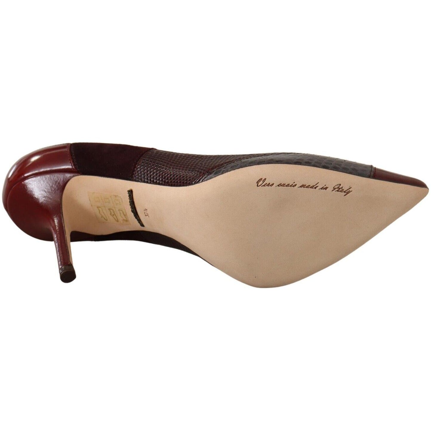 Dolce & Gabbana Multicolor Exotic Leather Heels Pumps Shoes LA9735 - 37.5