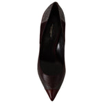 Dolce & Gabbana Multicolor Exotic Leather Heels Pumps Shoes LA9735 - 37.5