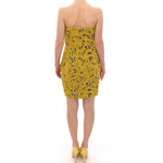 Sachin & Babi Blue Yellow Strapless Bubble Mini Shift Dress GSD12606-3