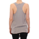Comeforbreakfast Elegant Gray Viscose Top – Timeless Style Comeforbreakfast Rosy Brown