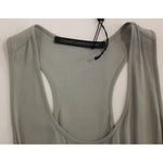Comeforbreakfast Elegant Gray Viscose Top – Timeless Style Comeforbreakfast Dim Gray