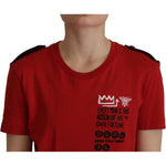 Dolce & Gabbana Red Amor Vincit Omnia Crewneck T-shirt TSH7845- 36