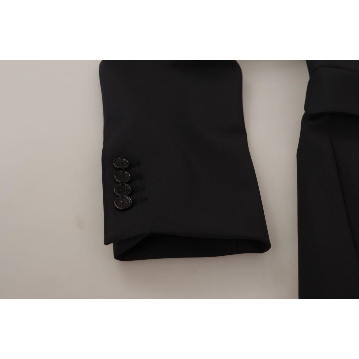 Dolce & Gabbana Black Wool Single Breasted Coat Men Blazer JKT3383- 50
