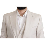 Dolce & Gabbana Gray Silk Single Breasted 2 Pc Blazer JKT3390- 54