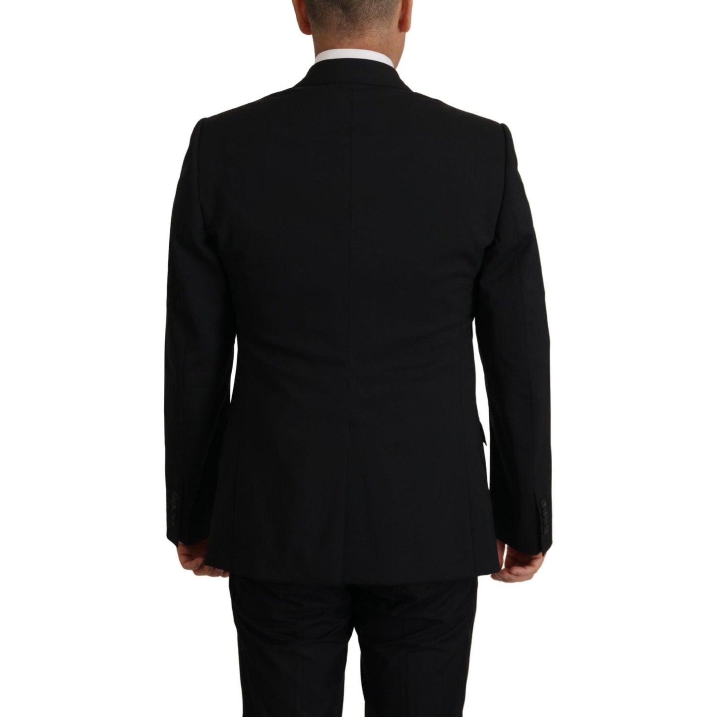 Dolce & Gabbana Black Jacket Vest 2 Piece MARTINI Blazer JKT3406- 48