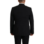 Dolce & Gabbana Black Jacket Vest 2 Piece MARTINI Blazer JKT3406- 48