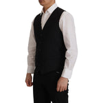 Dolce & Gabbana Black Jacket Vest 2 Piece MARTINI Blazer JKT3406- 48