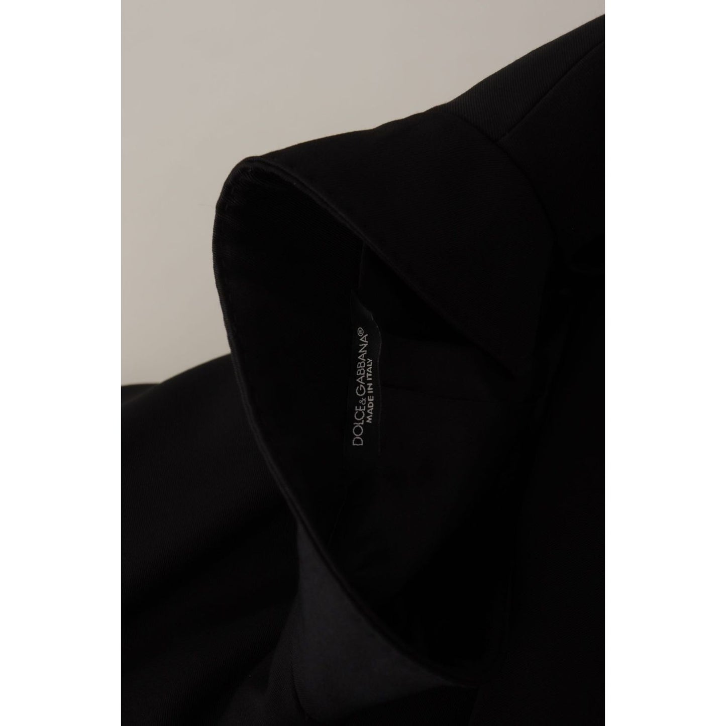 Dolce & Gabbana Black Wool Single Breasted Jacket Blazer JKT3410- 50