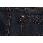 Costume National Blue Cotton Blend Bootcut Jeans SIG30199-1