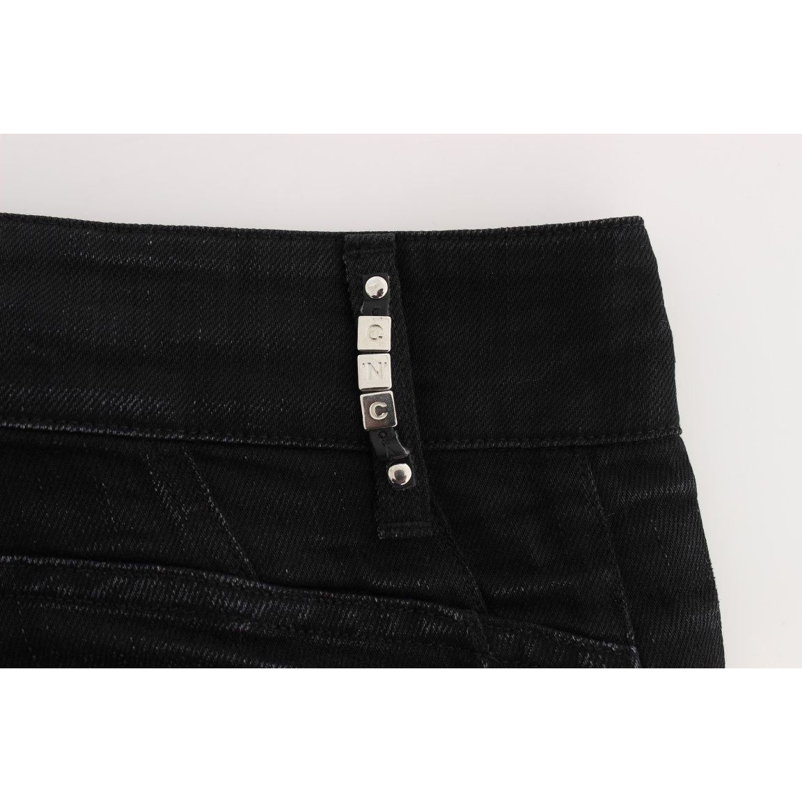 Costume National Black Cotton Slouchy Slims Fit Jeans SIG32582-1