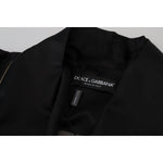 Dolce & Gabbana Black 100% Silk Robe Coat Wrap Jacket JKT3421 -50
