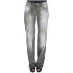Ermanno Scervino Gray Cotton Blend Loose Fit Boyfriend Jeans SIG30293-1