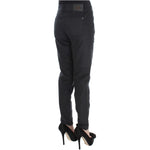Ermanno Scervino Black Cotton Blend Regular Fit Pants SIG30403-1