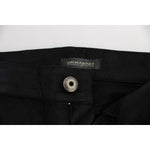 Ermanno Scervino Black Cotton Blend Regular Fit Pants SIG30403-1