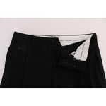 Dolce & Gabbana Black Striped Wool Stretch Pants PAN60381-54