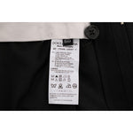 Dolce & Gabbana Black Striped Wool Stretch Pants PAN60381-54