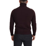 Dolce & Gabbana Brown Wool Turtle Neck Pullover Sweater TSH7939- 46