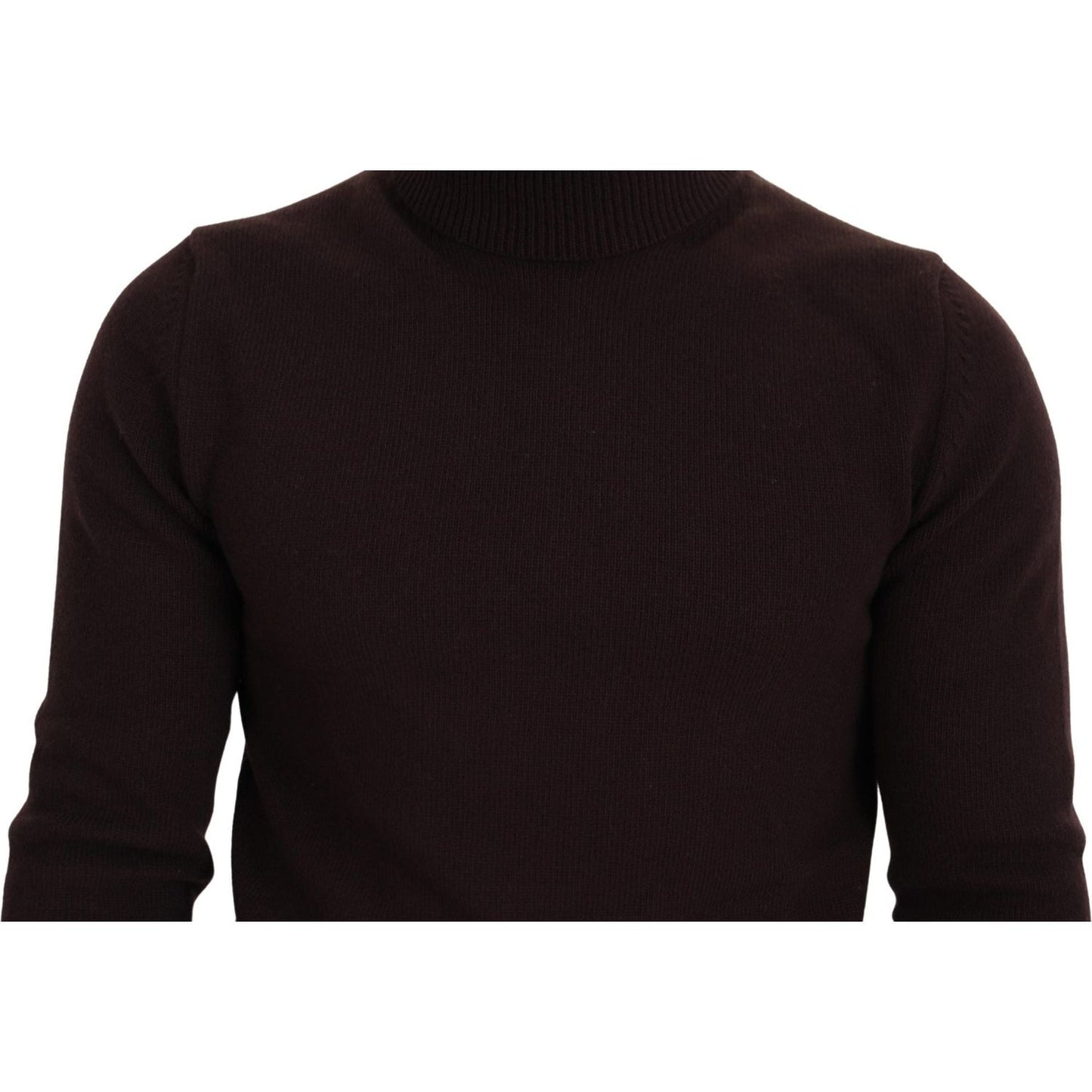 Dolce & Gabbana Brown Wool Turtle Neck Pullover Sweater TSH7939- 46