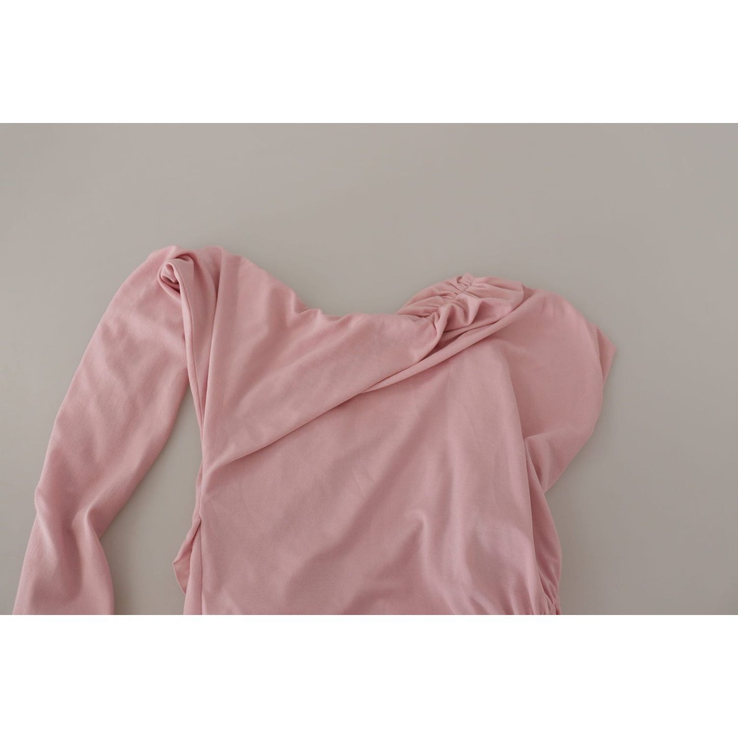 Dolce & Gabbana Pink Flower Embellished One Shoulder Dress DR28757 - 38