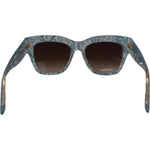 Dolce & Gabbana Blue Lace Acetate Crystal Butterfly DG4231 Sunglasses GLA1192