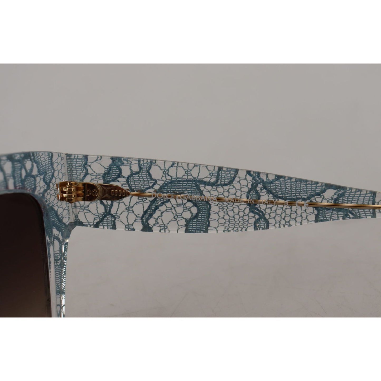 Dolce & Gabbana Blue Lace Acetate Crystal Butterfly DG4231 Sunglasses GLA1192